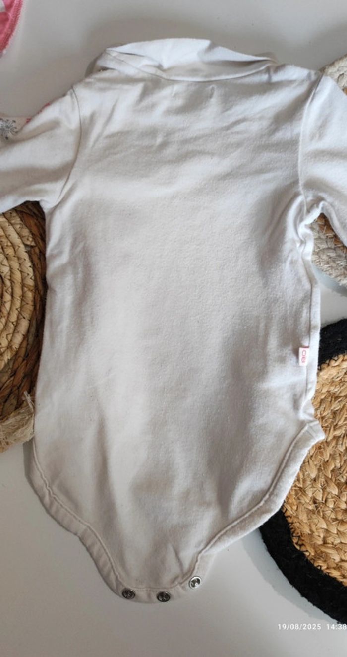 Body bodie manches longues col roulé sous pull bébé fille automne hiver - photo numéro 7
