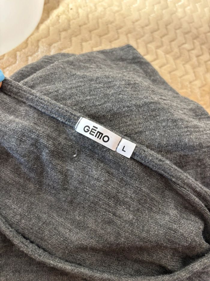Sweat gris “Weekend Désolée, Pas Dispo” taille L - Gémo #SweatConfort - photo numéro 2