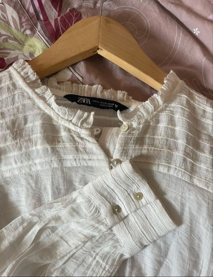 Blouse blanche peu portée - photo numéro 4