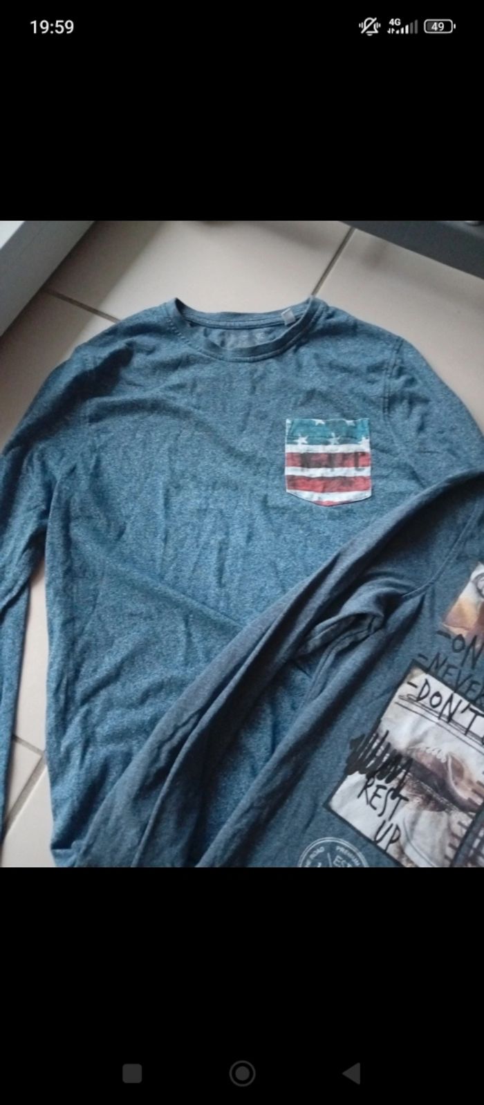 Lot de 2 tee shirts 14 ans - photo numéro 3