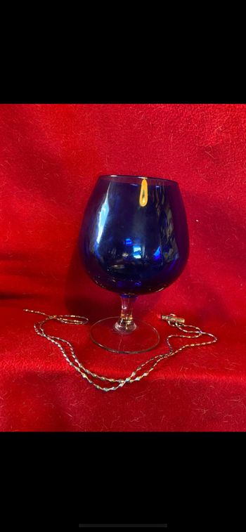 Grand verre de décoration