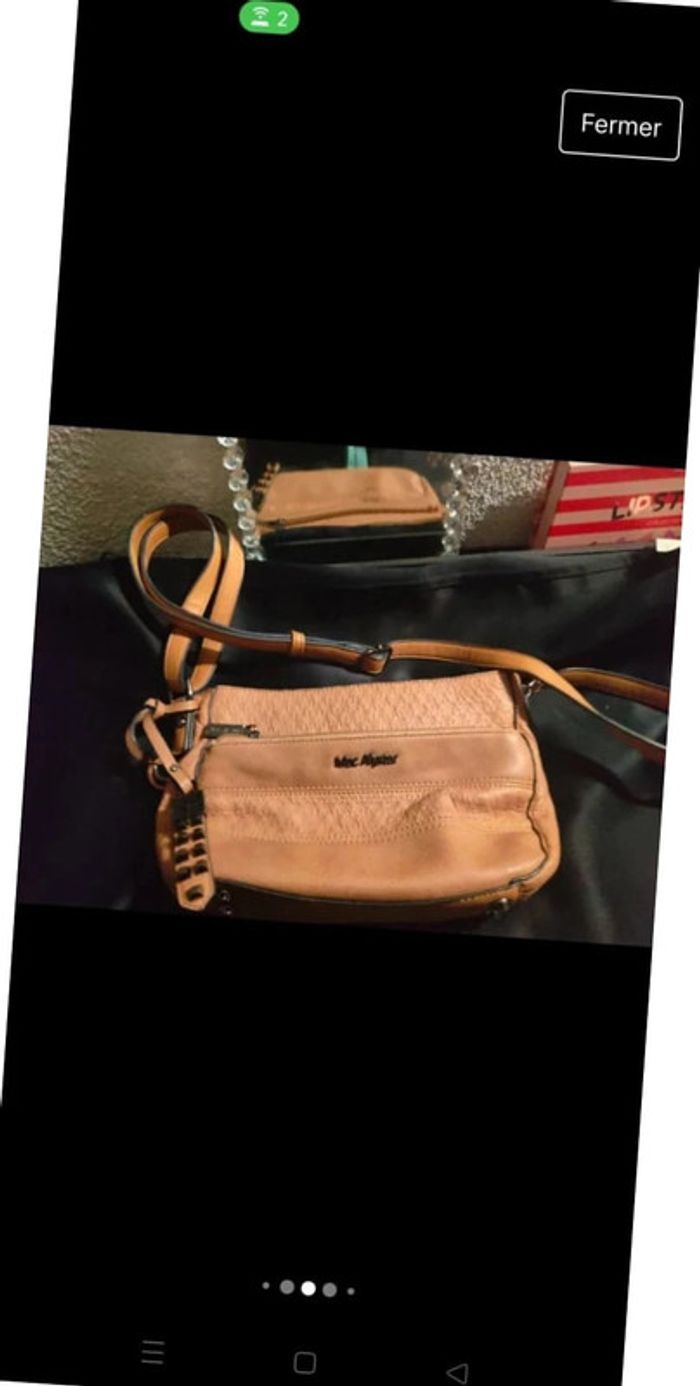 Jolie sac bandoulière beige - photo numéro 4