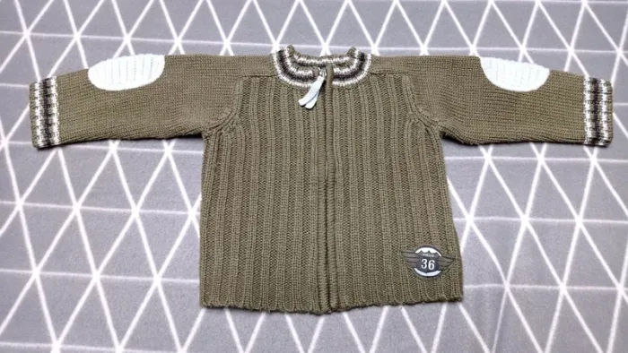 🦁 Lot 2 gilets zippés, Vertbaudet, 6 mois garçon - photo numéro 3