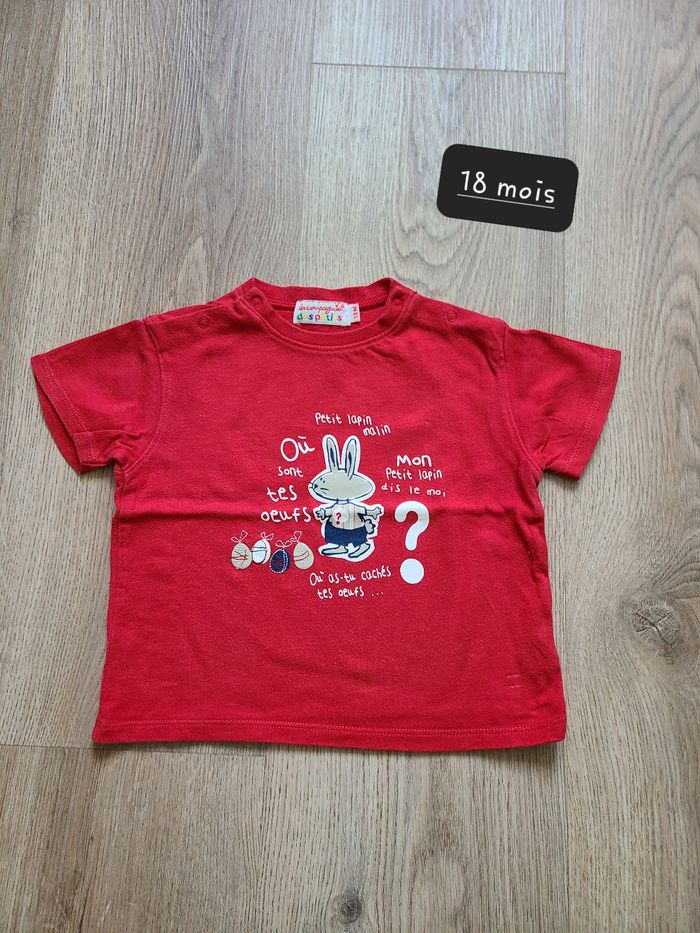 T-shirt manche courte 18 mois