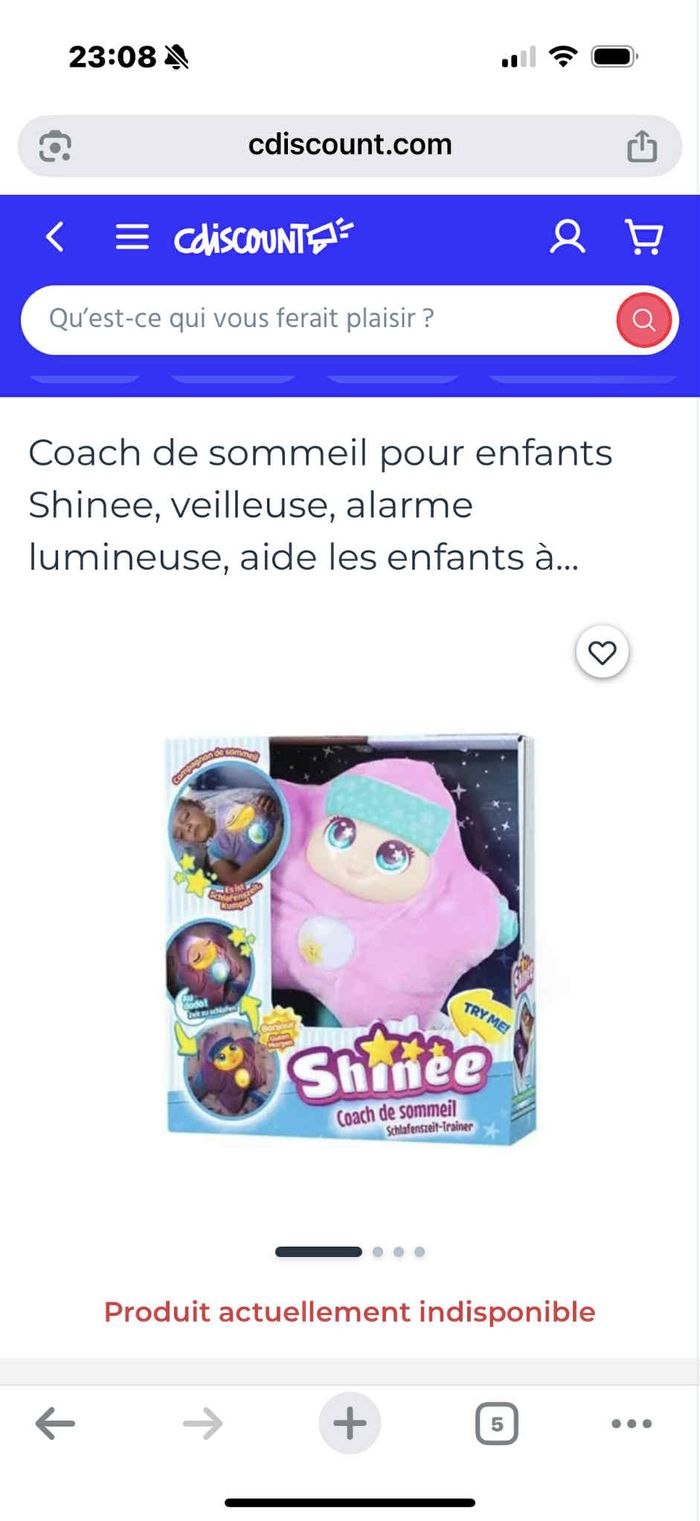 peluche veilleuse coach sommeil - photo numéro 3