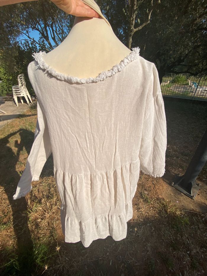 Robe lin coton taille unique - photo numéro 3