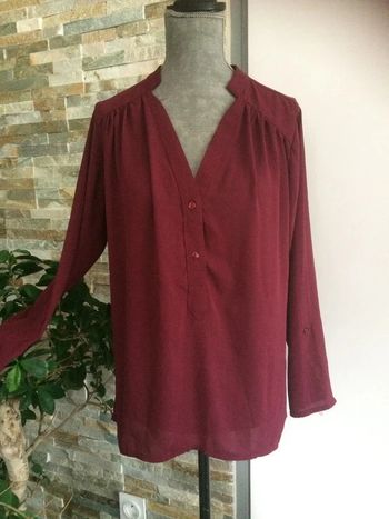 Blouse violette en voile