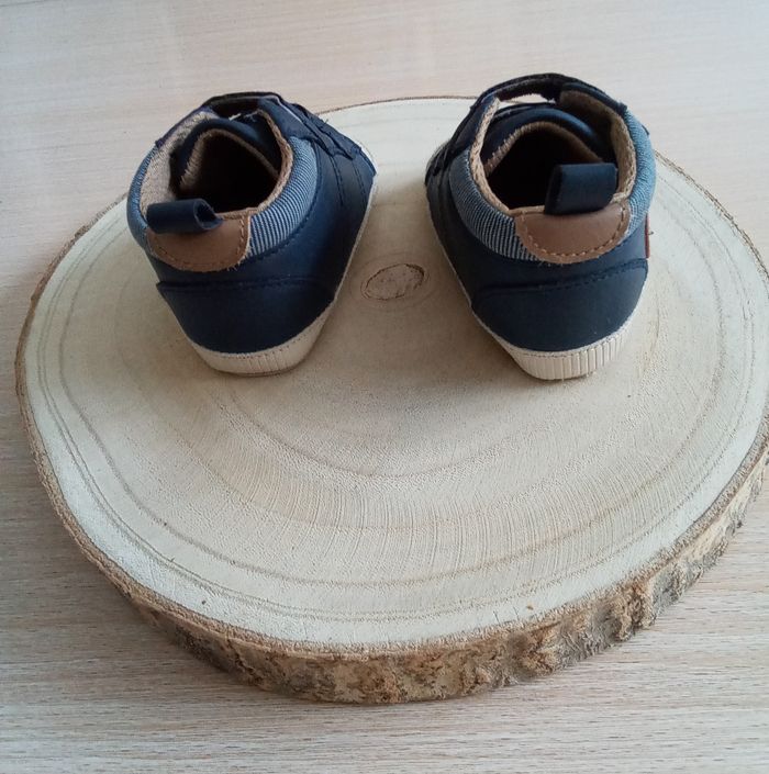 Chaussures bleues à scratch BB 6/12 mois - photo numéro 4