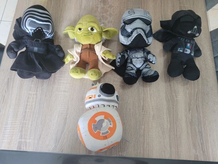 Lots de 5 peluche star wars