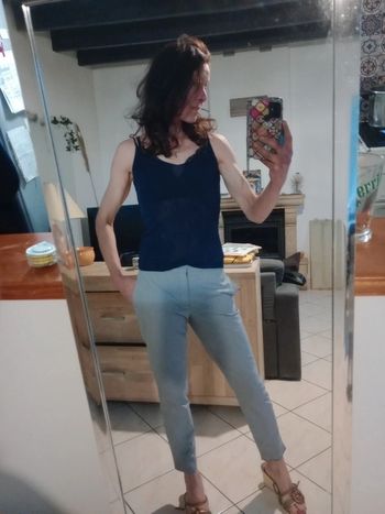 Caraco femme 36 bleu marine c10