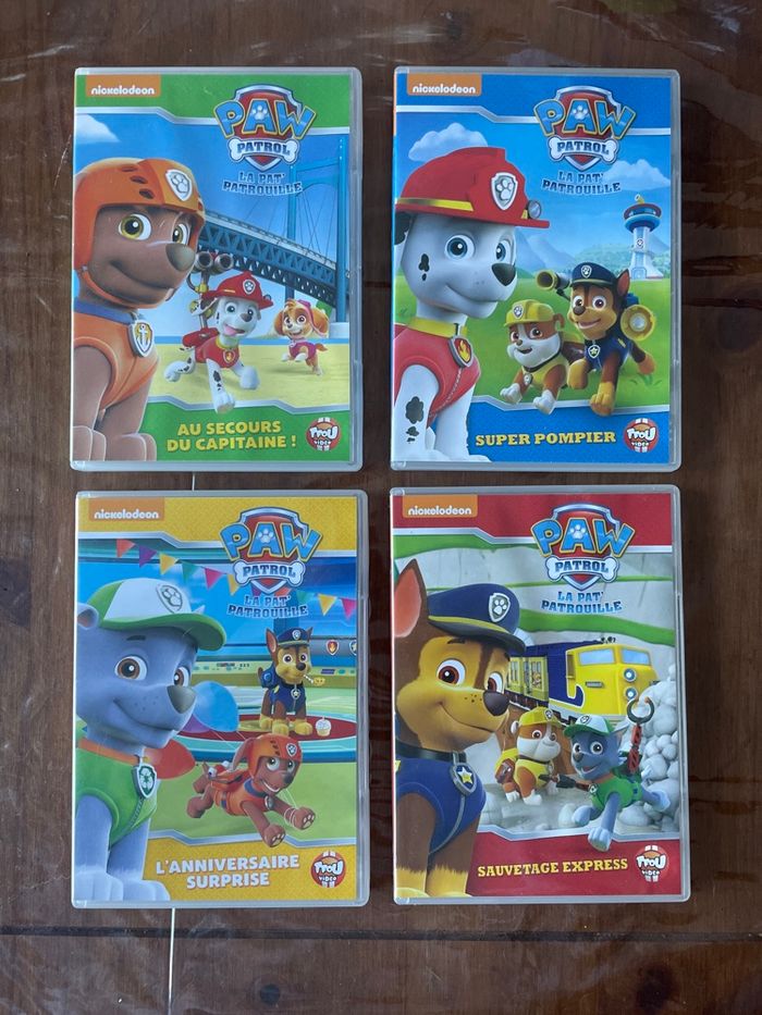 Lot de 4 DVD pat patrouille