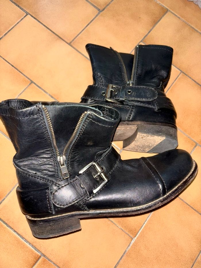 Bottines en cuir Lavis vero cuoio - photo numéro 4
