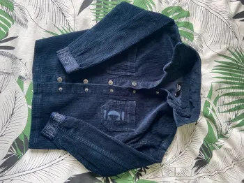 Veste cotelée  type velours