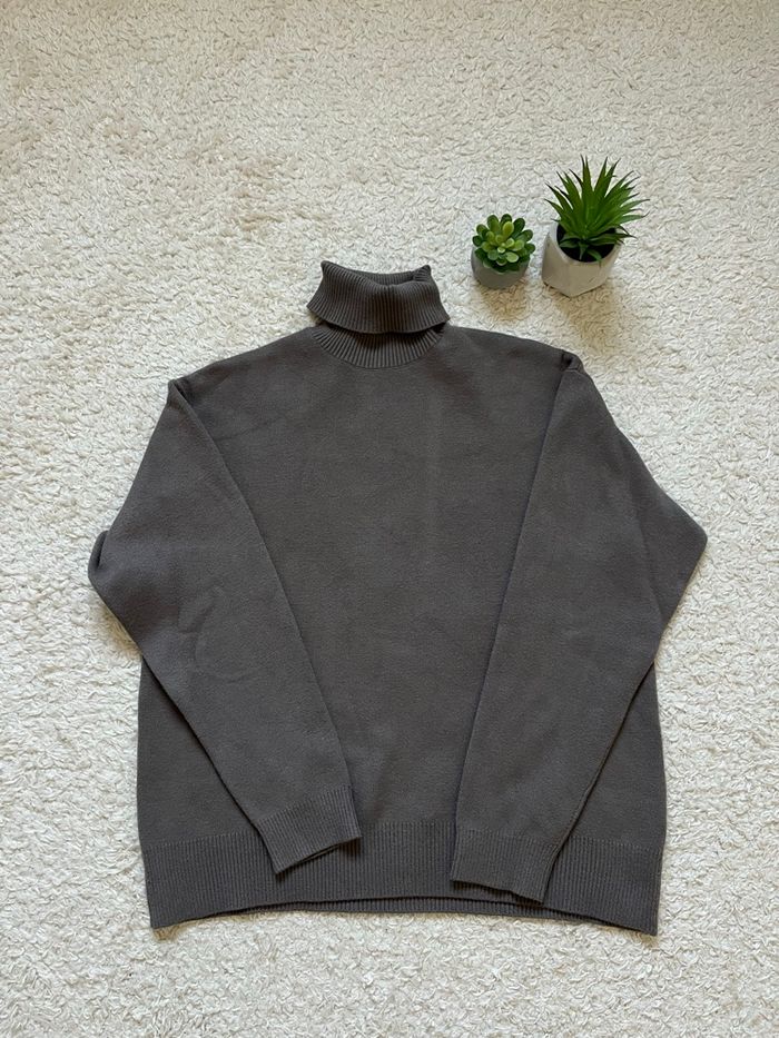 Pull col roulé Zara - Taupe - Taille S