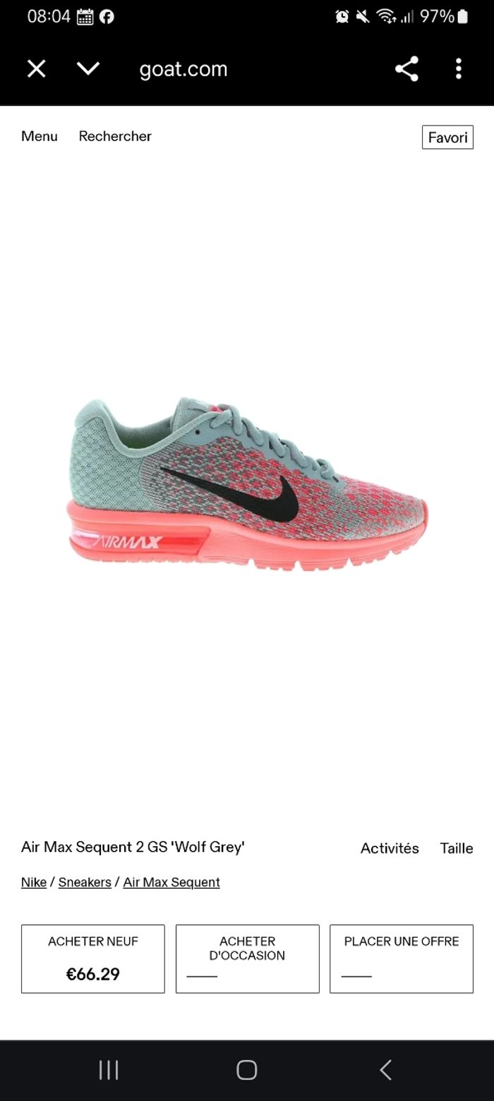 Air max sequent 2 p36 en très bon etat - photo numéro 5