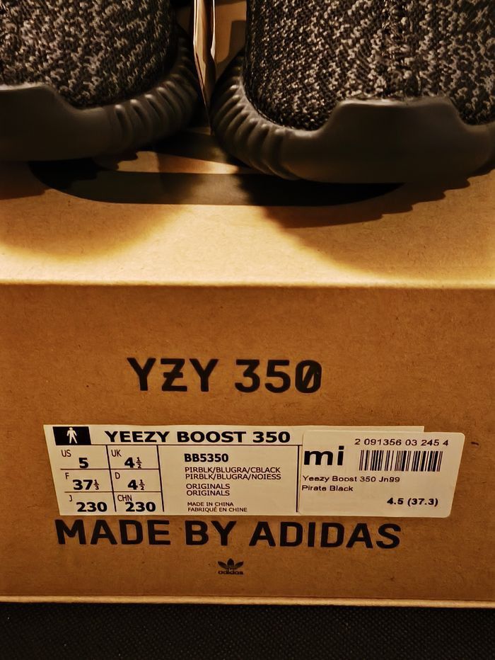 Adidas Yeezy Boost 350 Enfant Noir Neuf - Primeknit et Boost - photo numéro 7