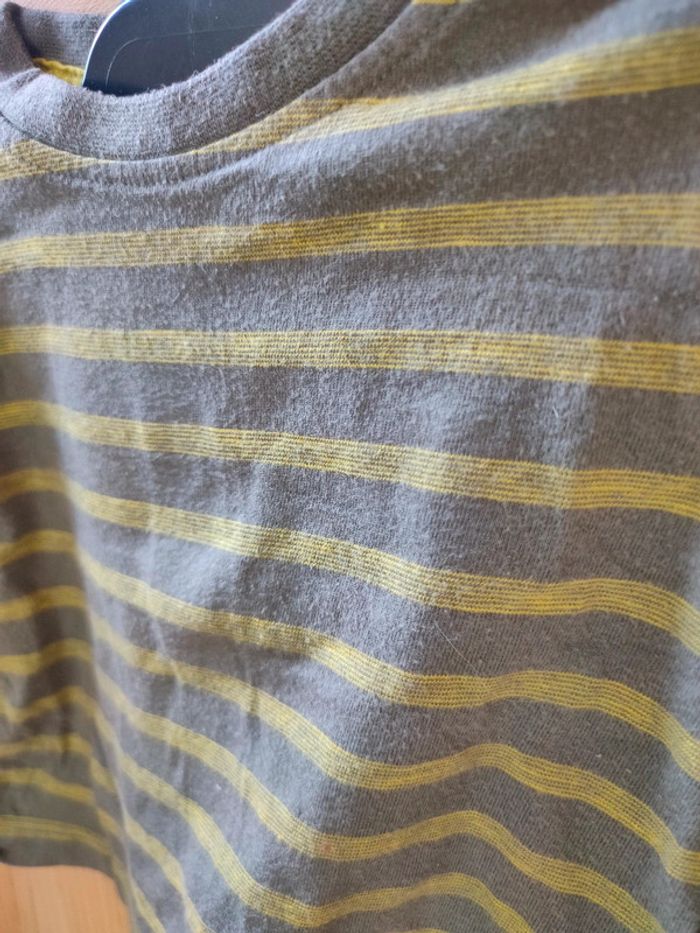 T-shirt manches longues pression dos rayé - photo numéro 4