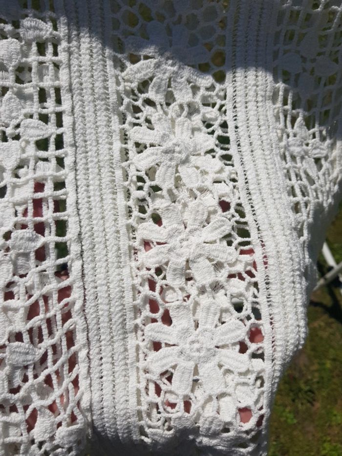 Top Crochet blanc taille unique - photo numéro 6