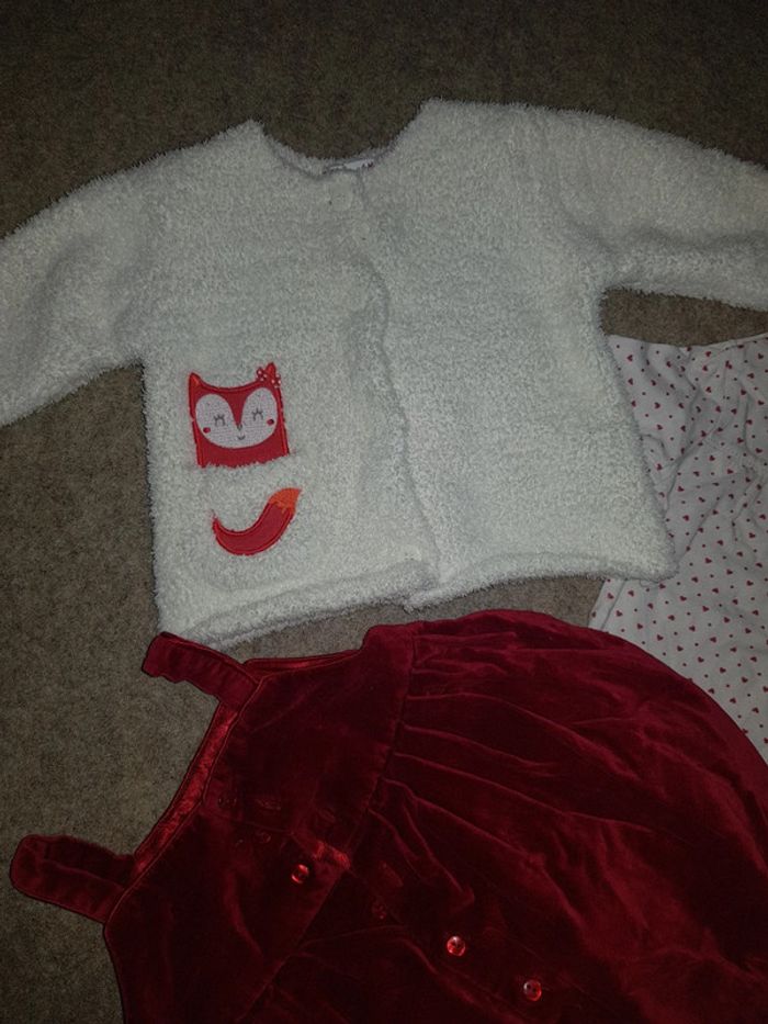 Ensemble 4 pièces fille 6mois hiver noël - photo numéro 5