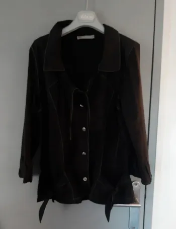 Veste légère noire bi-matière Telmail