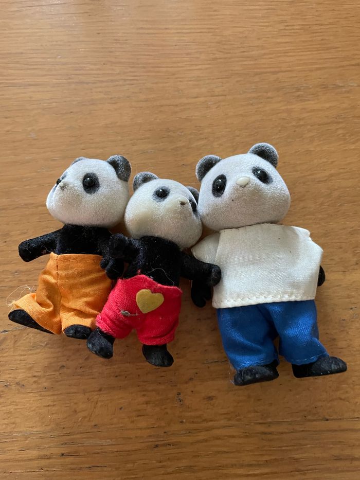 Famille panda vintage sylvanian families
