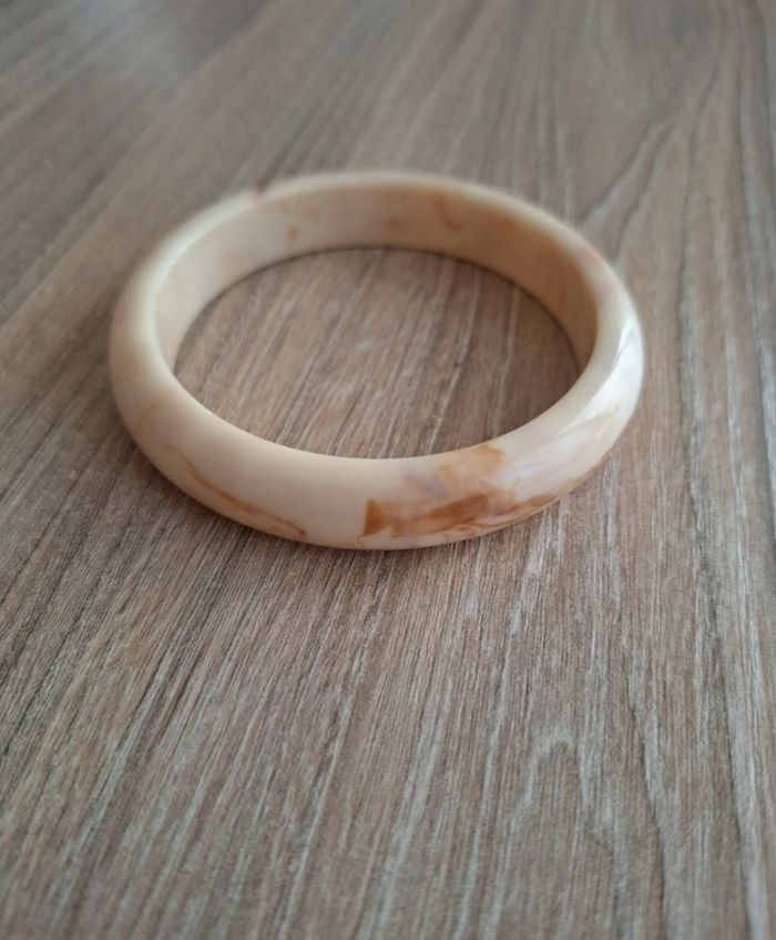 Lot de 4 bracelets vintage effet résine / bakélite - photo numéro 5