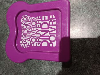 Boite à sandwich violet
