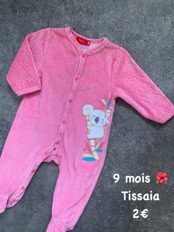 Pyjama 🌺 9 mois 🌺 Tissaia