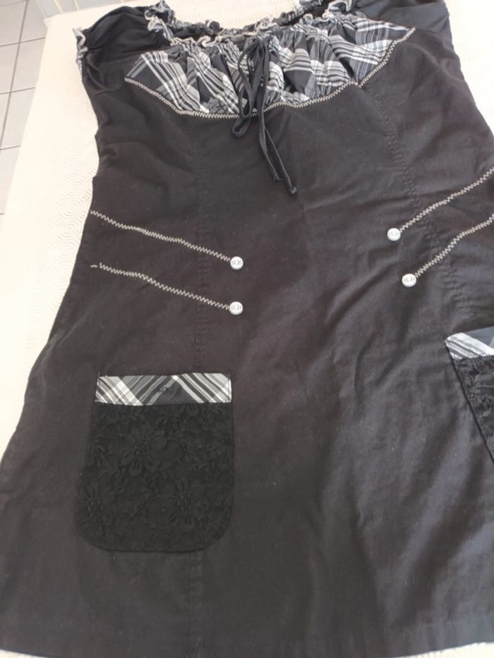 Tunique T 40 noire et blanche - photo numéro 3