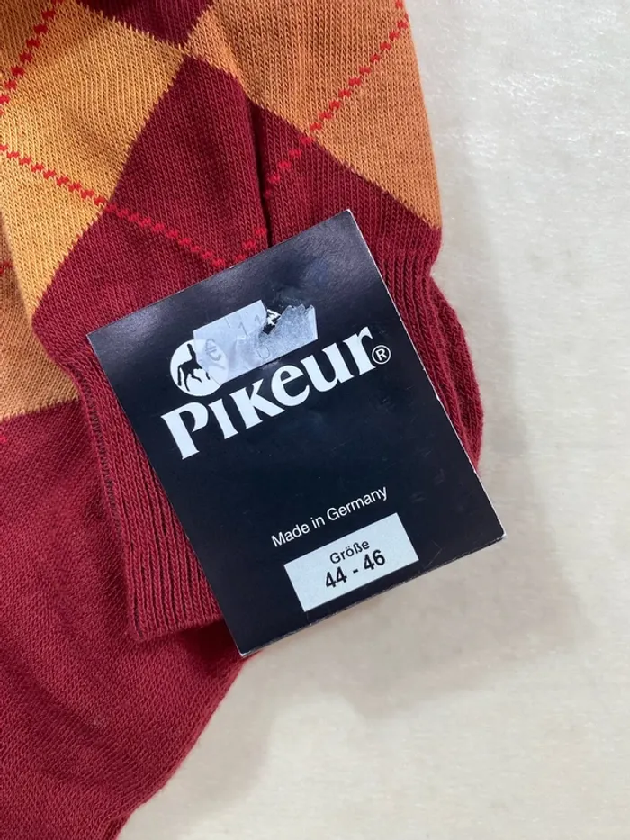 Chaussettes Pikeur – Rouge orangé – Taille 44-46 - photo numéro 2