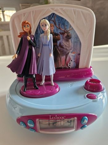 Réveil  projecteur La reine des neiges