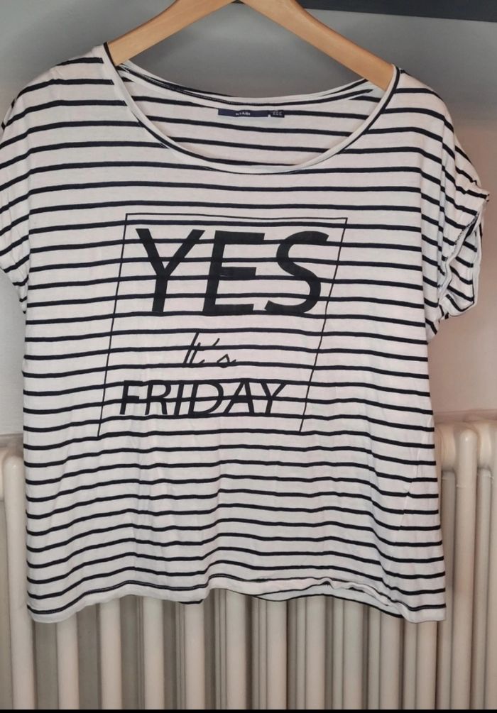 Tee-shirt rayé kiabi Taille M