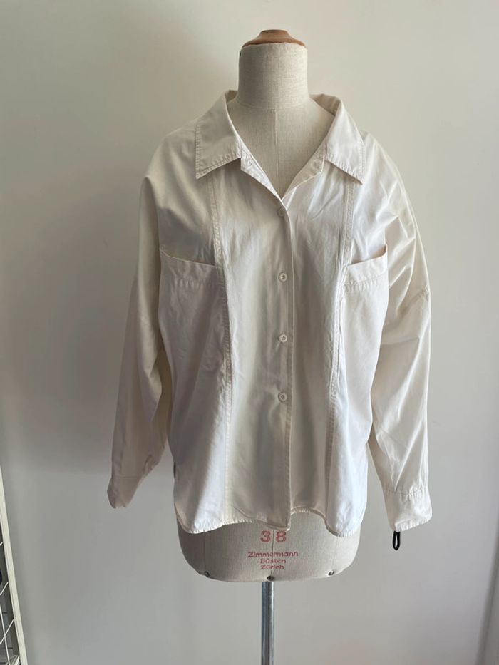 Chemise blanc cassé style vintage Emmanuelle - photo numéro 2