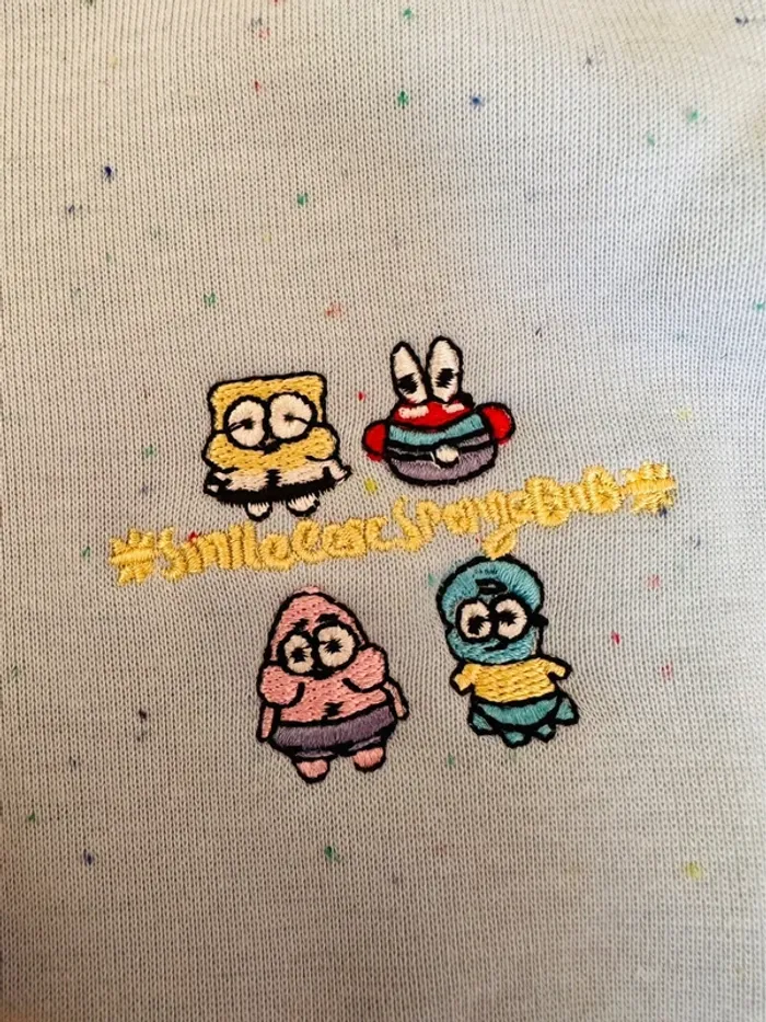 Sweat à capuche molletonné doux – Spongebob x Jmhkdalf marque coréenne édition spéciale - photo numéro 3