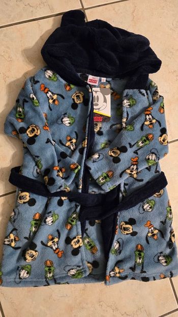 (Neuf non porté ) 🏷💙💙 superbe peignoir polaire 4ans disney mickey