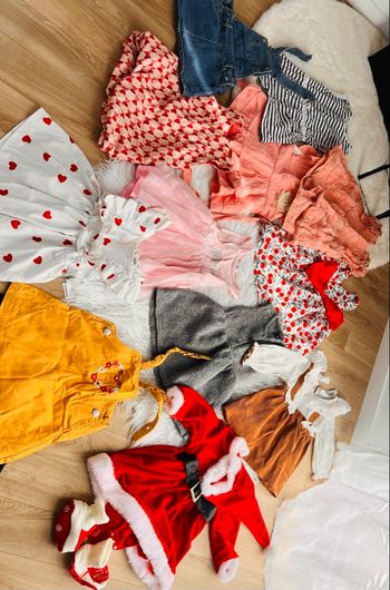 Lot de 12 robe bébé fille 