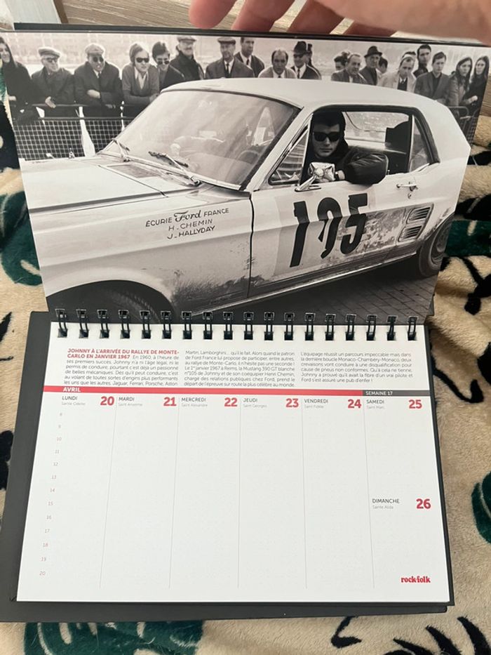 Livre agenda johnny Hallyday - photo numéro 4