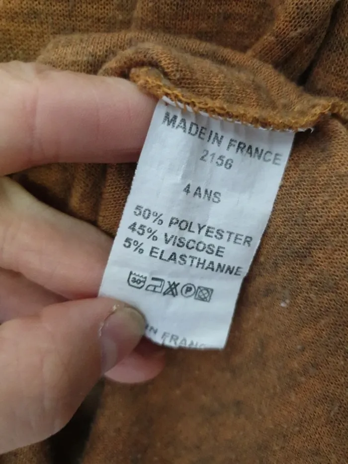 Robe col nouée camel A1262 - photo numéro 4