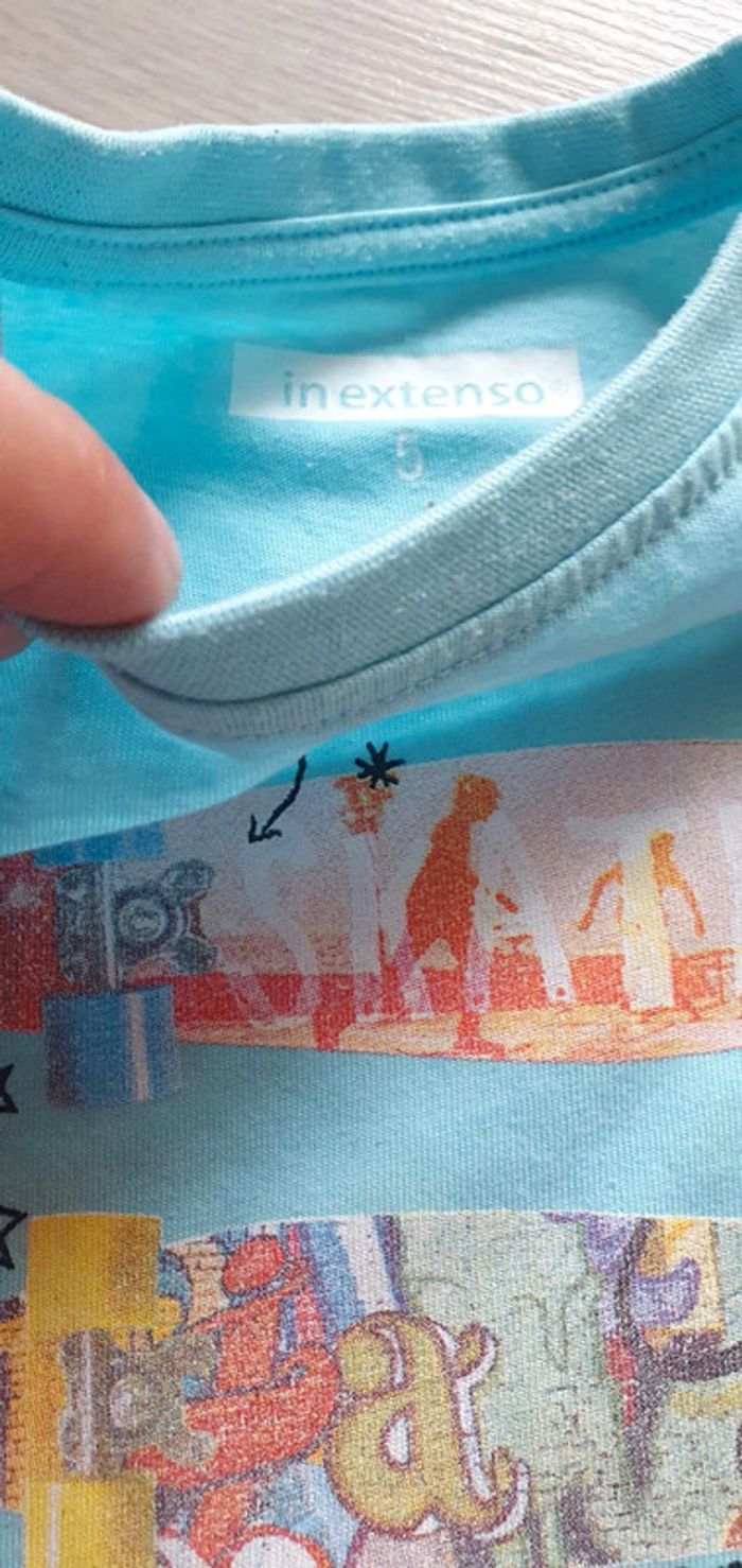 Maillot t-shirt manches courtes 5ans garçon - photo numéro 2