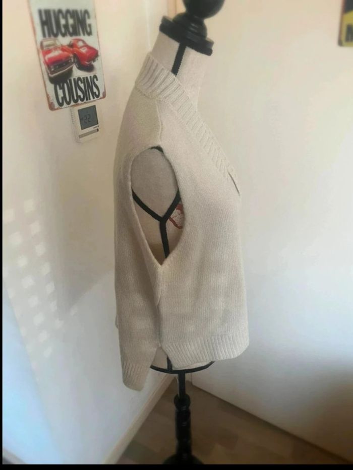 Pull sans manche col V Made in italy taille unique - photo numéro 4