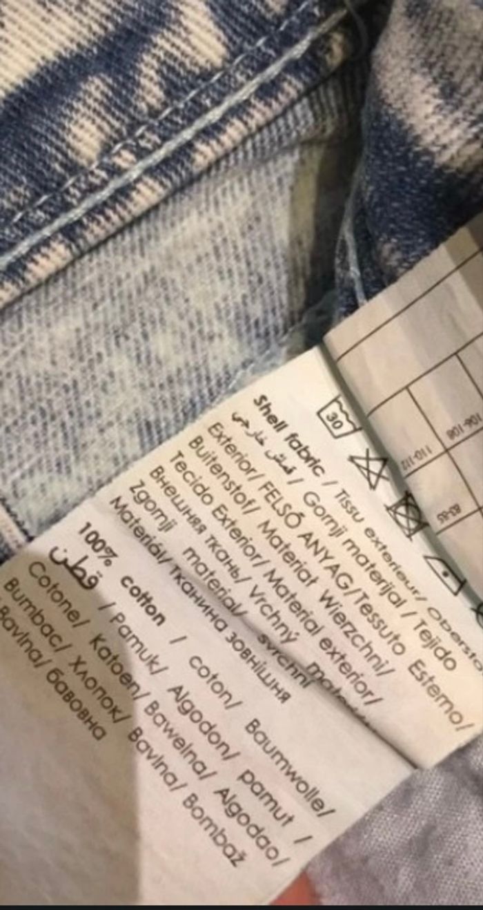 Short Jean Primark Jean Bleu délavé Fille Taille 32 Primark - photo numéro 7