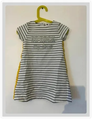 Robe marinière 36 mois, grain de blé