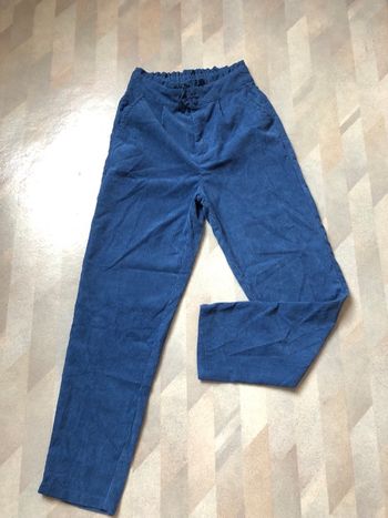 Pantalon velours taille haute