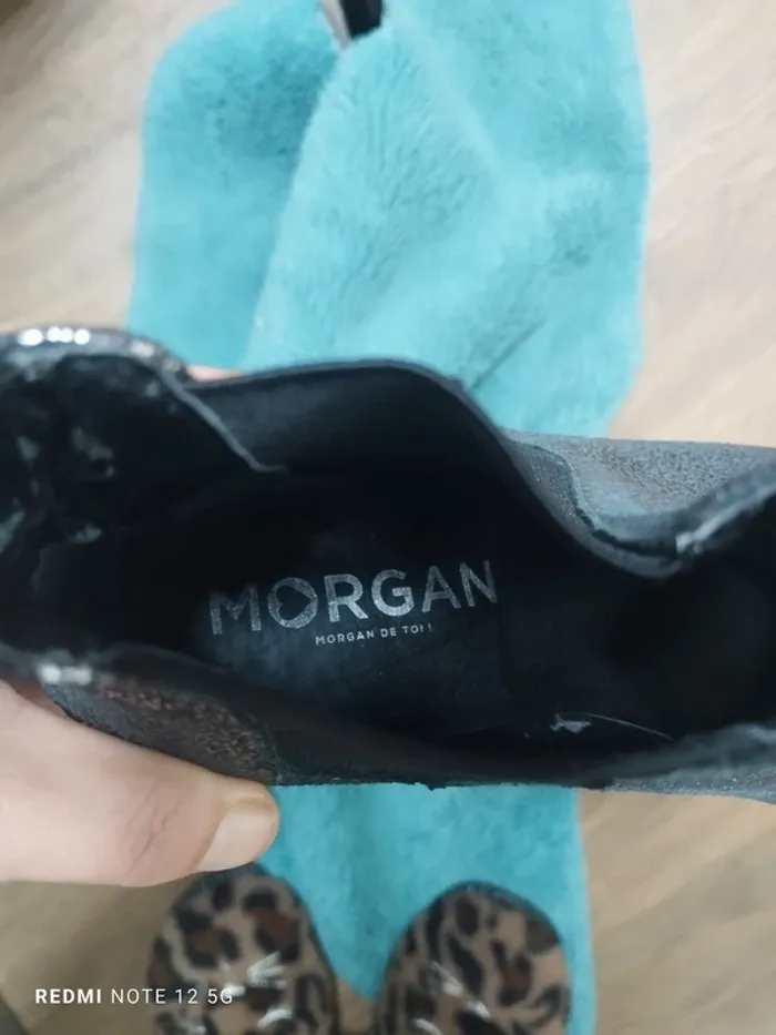 Jolie paire de Bottines Argenté Morgan pointure 36 - photo numéro 6