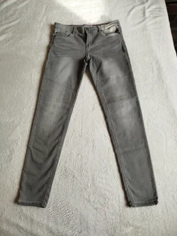 Jean slim fille gris Creeks taille 16 ans