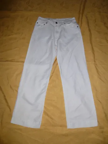 pantalon lin blanc Marlboro Classics taille 38