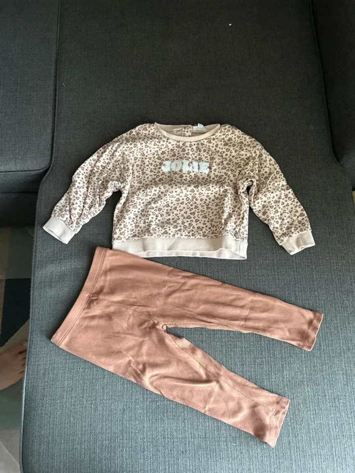 Ensemble bébé fille, legging et pull, 36 mois, verbaudet