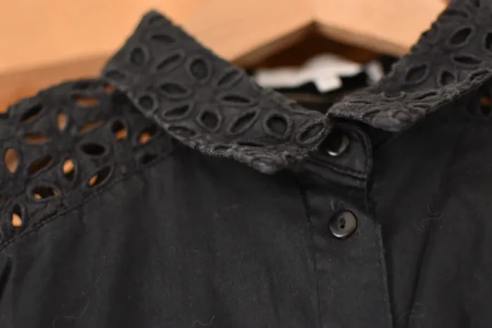 Chemise Chattawak – Taille 36 – Noir – Bon état – À recolorer - photo numéro 5