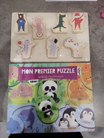 Lot de deux puzzles bébé neufs