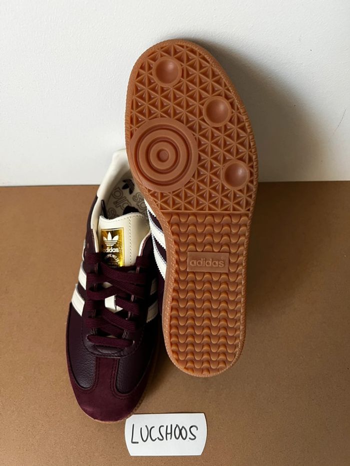 Adidas Samba Maroon Gold Metallic - 38,5 - photo numéro 5